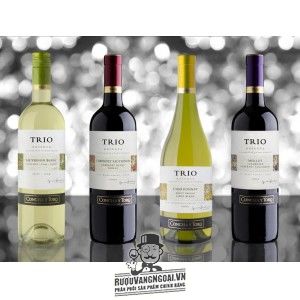 Vang Chile Concha y Toro Trio Reserva Chardonnay bn2