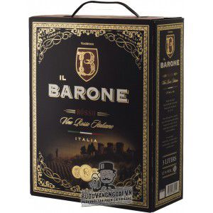 Vang bịch ngọt Ý iL Barone Rosso 3 Lít uống ngon bn1
