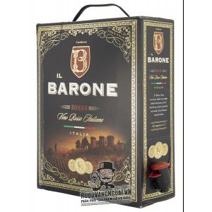 Vang bịch ngọt Ý iL Barone Rosso 3 Lít uống ngon bn2