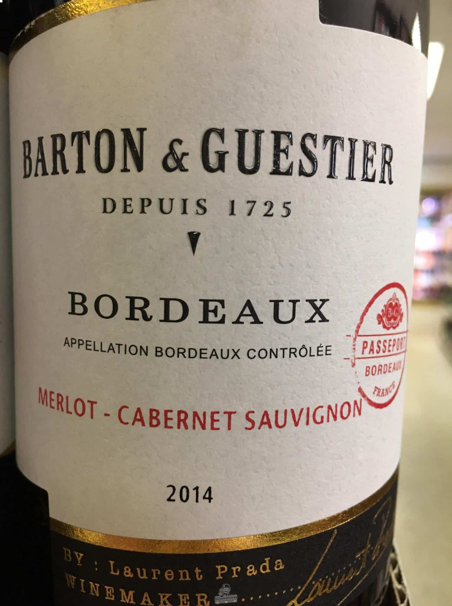 Rượu vang Barton & Guestier Bordeaux Passeport (Red - White)