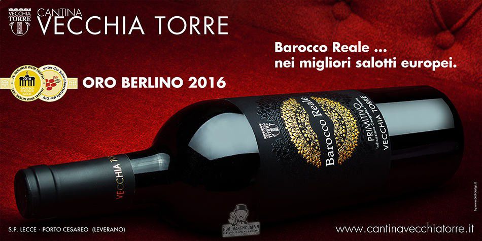 Vang Ý Barocco Reale Primitivo Vecchia Torre