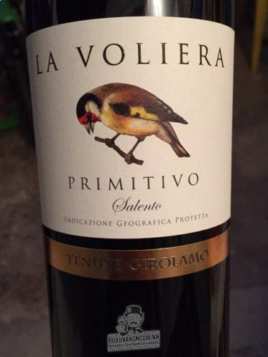 Rượu vang La Voliera Primitivo Salento IGT Rượu vang La Voliera Primitivo Salento IGT
