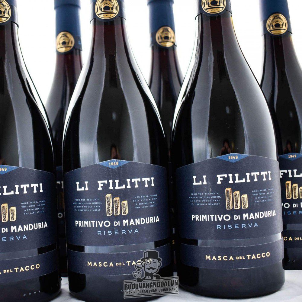vang y li filitti primitivo di manduria giá bao nhiêu