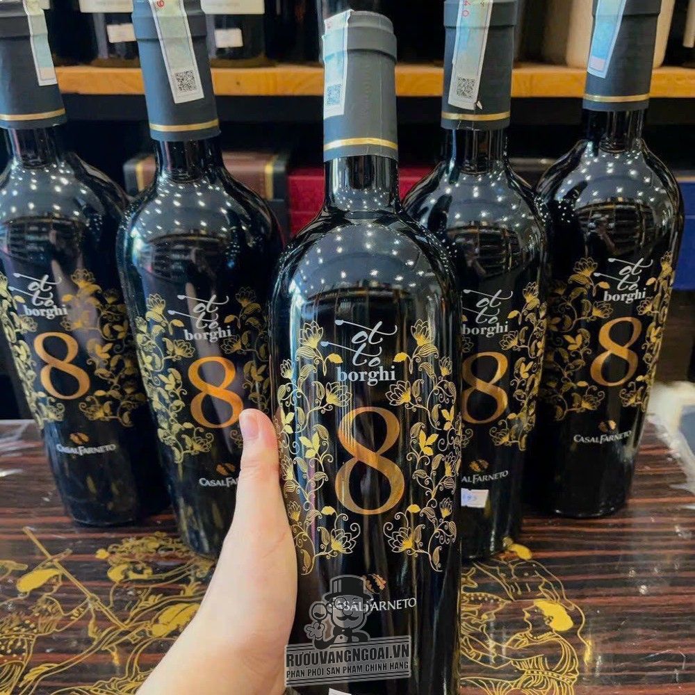 Vang Ý 8 Otto Borghi cao cấp