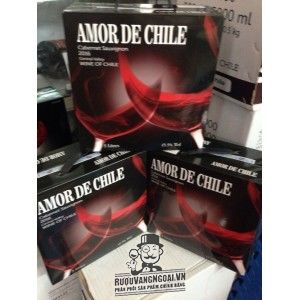 Vang bịch Chile AMOR DE CHILE 3 LÍT, 5 LÍT bn1