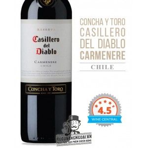 Vang Chile CASILLERO DEL DIABLO Carmenere bn2