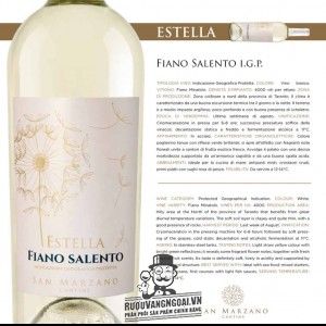 Rượu vang ý ESTELLA Fiano Salento bn1