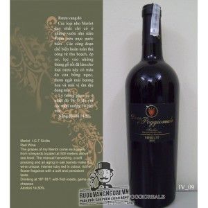 Vang Ý Duca Di Poggioreale Merlot 2005 bn1