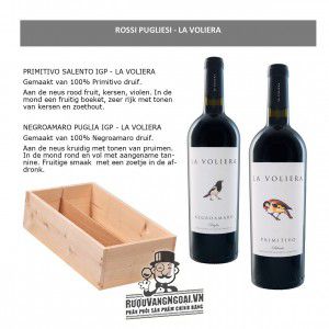 Vang Ý La Voliera Primitivo Salento IGT bn1
