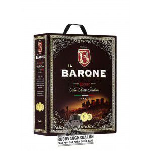 Vang bịch ngọt Ý iL Barone Rosso 3 Lít uống ngon
