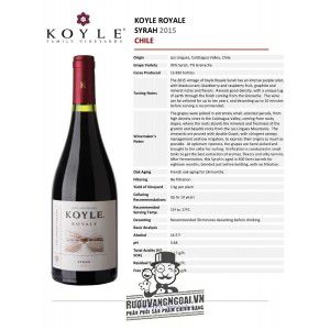 Vang Chile Koyle Royale Syrah bn1