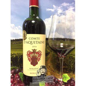 Vang Pháp Comte D Aquitaine Bergerac Merlot uống ngon bn1