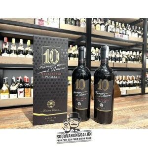 VANG Ý 10 FIAMMA D‘AMORE NEGROAMARO PUGLIA uống ngon