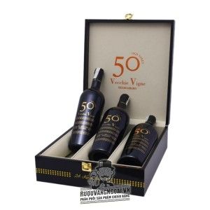 Rượu vang 50 Vecchie Vigne 24 Karat gold 15độ bn1