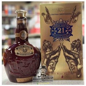 Rượu Chivas 21 Royal Salute Đỏ Ruby Flagon bn2