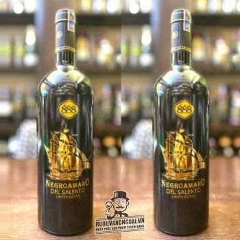 Vang Ý Negroamaro del Salento 888 - Vang cánh buồm bn1
