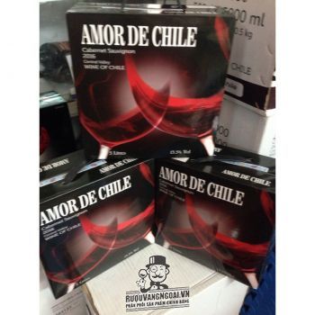Vang bịch Chile AMOR DE CHILE 3 LÍT, 5 LÍT